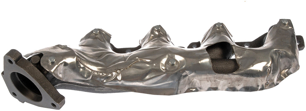 Dorman manifold flange close-up highlighting smooth sealing surface and durability