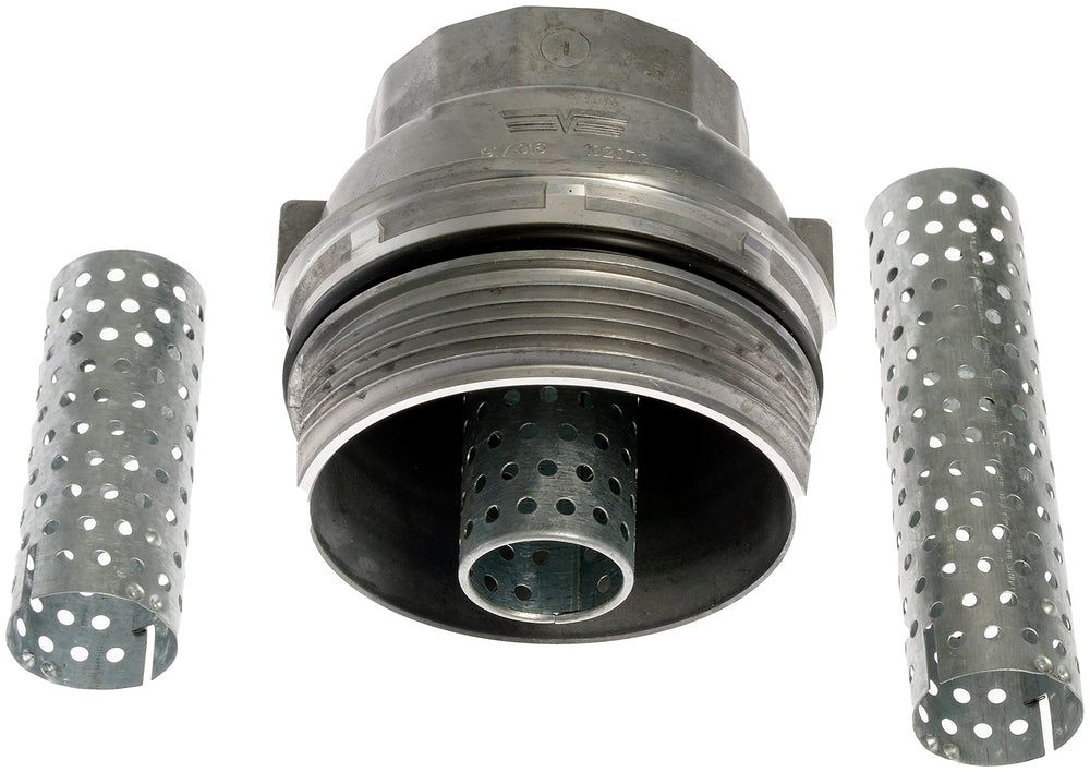 Dorman oil filter cap packaging and label for correct part identification