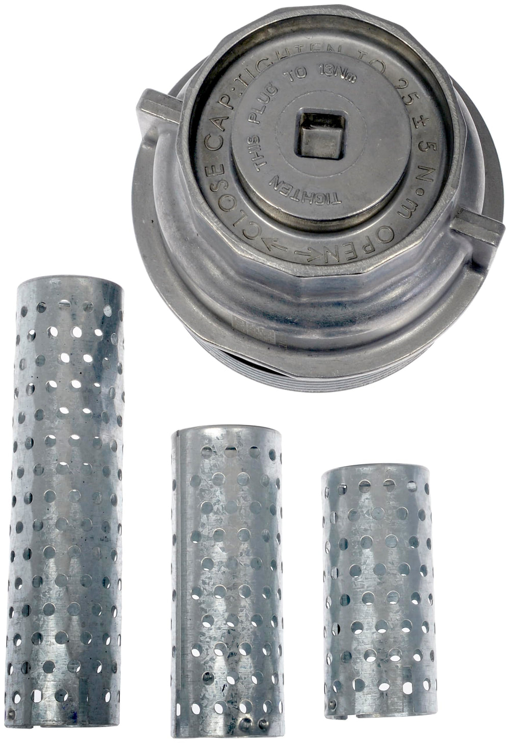 Dorman cap beside wrench showing scale and simple hand-tool installation
