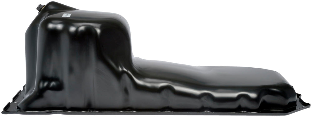 Dorman oil pan close-up of drain plug demonstrating easy oil changes