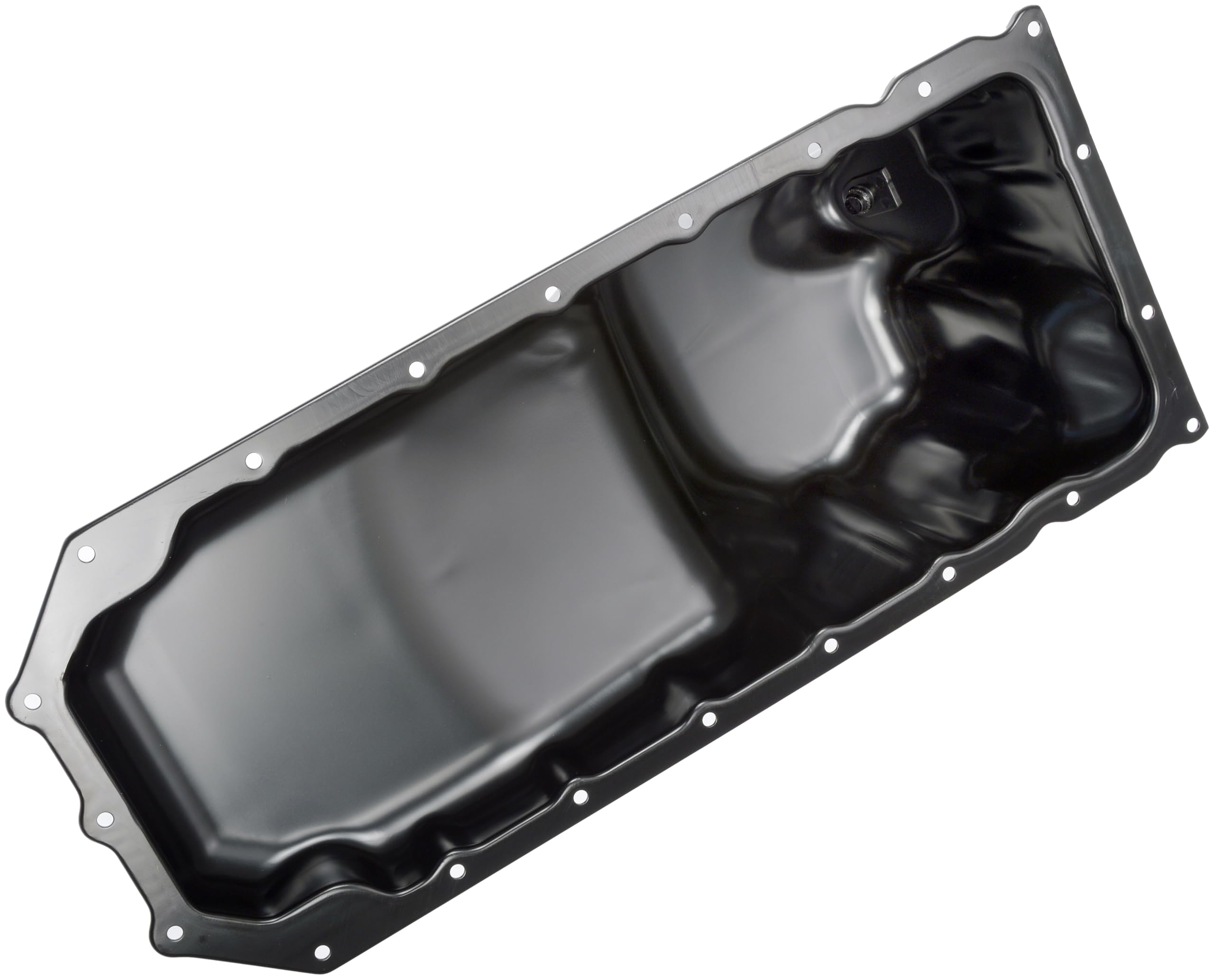 Dorman oil pan sealing surface detail showing precision for reliable gasket seal