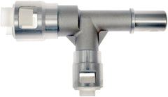 Dorman plastic versus metal connector comparison illustrating improved longevity and strength