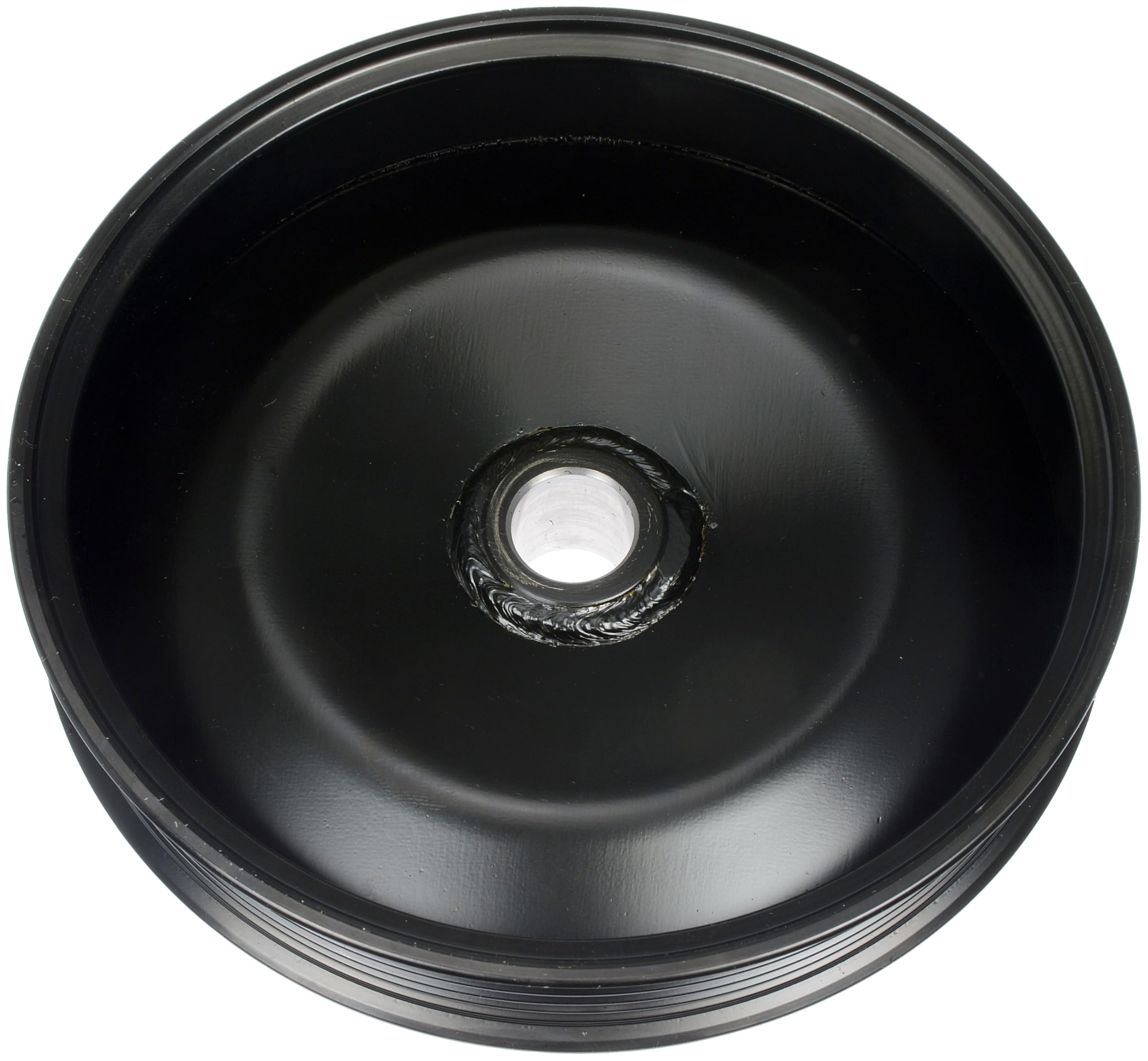 Dorman pulley installed on power steering pump demonstrating hassle-free replacement benefit