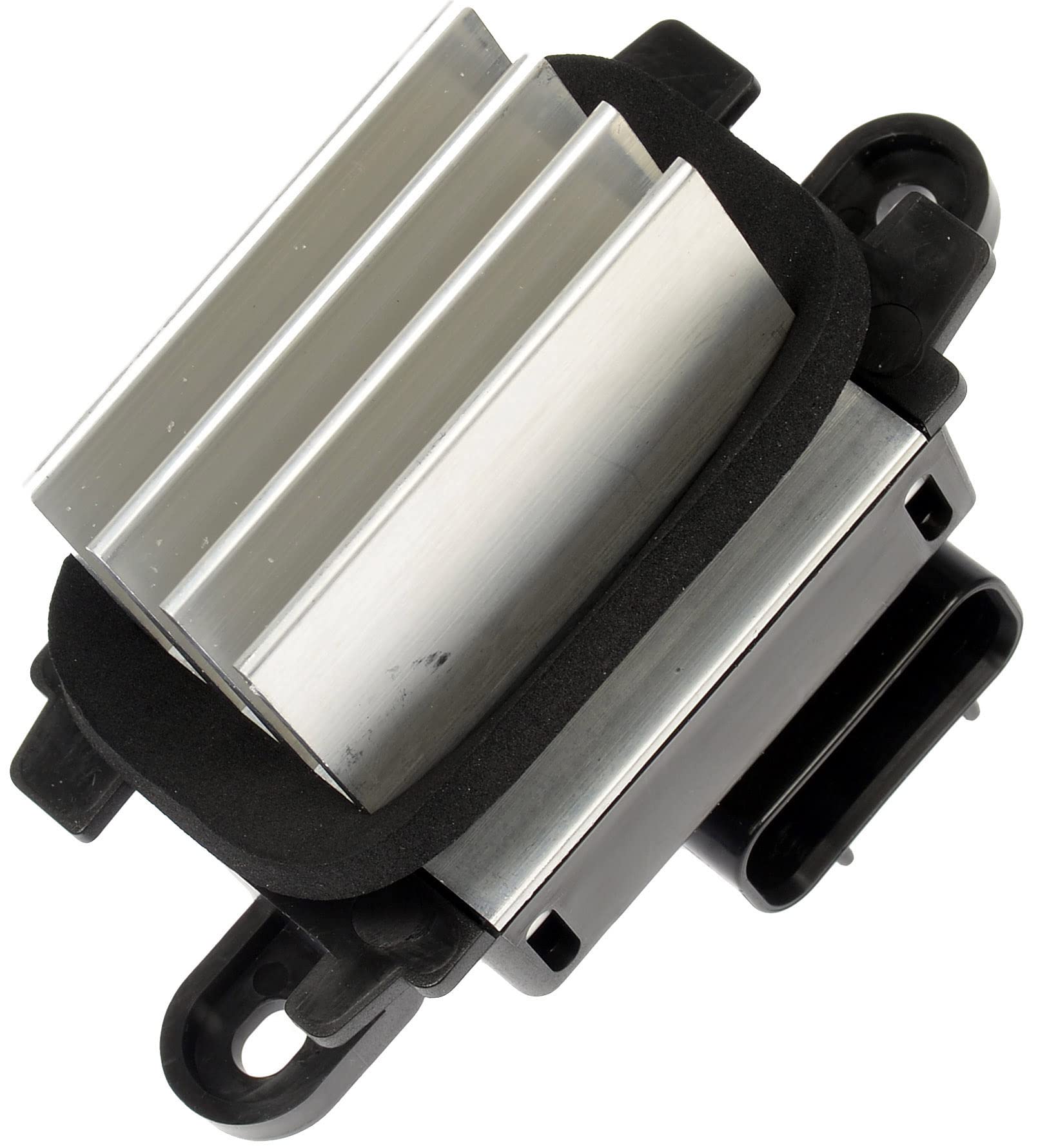 Dorman resistor installed in vehicle cabin vent area demonstrating restored blower control