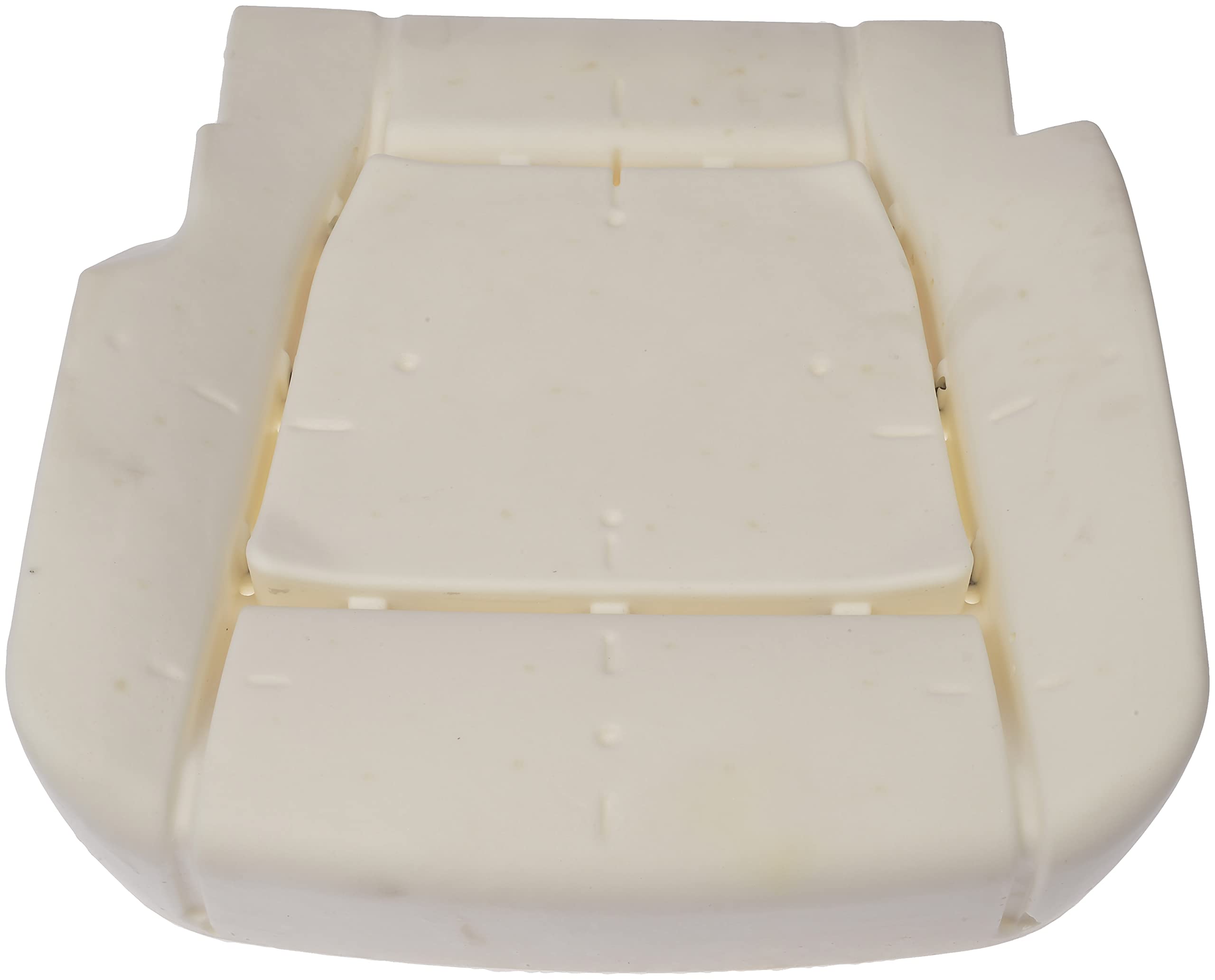 Dorman seat pad with scale and mounting points illustrating easy installation
