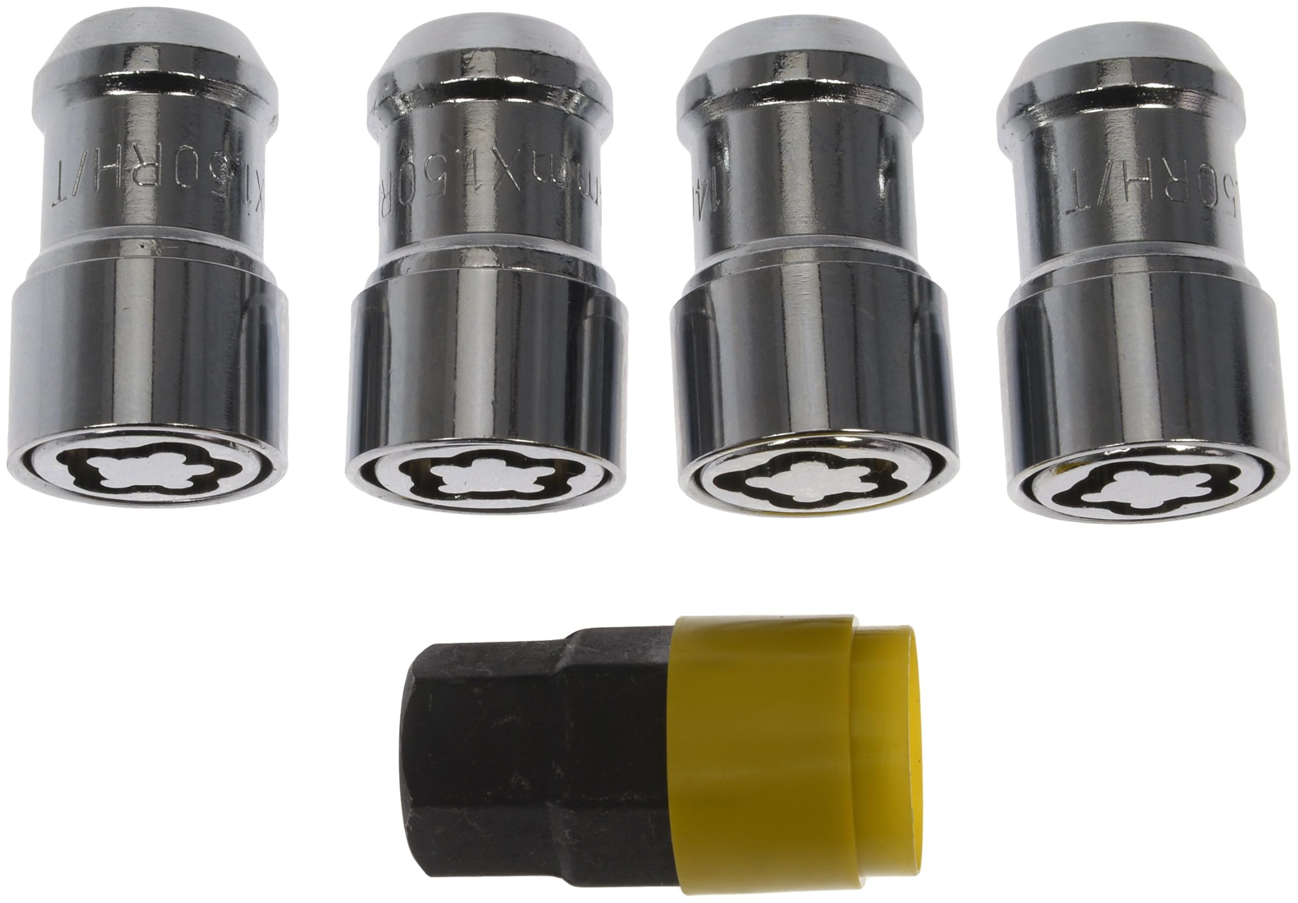 Dorman size comparison with standard lug nut illustrating fit clarity
