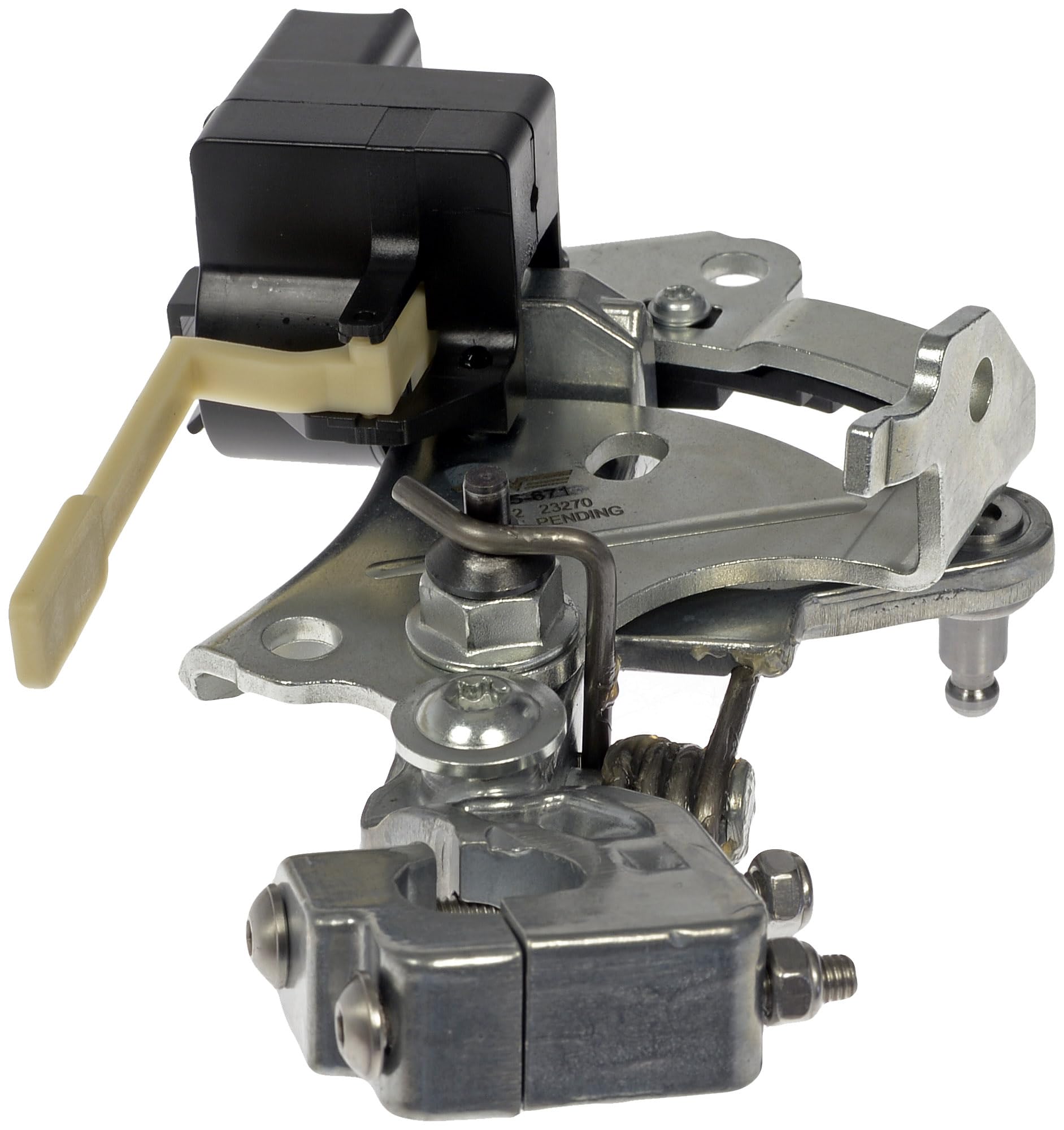 Dorman image of shift interlock solenoid attached showing ready-to-install convenience benefit