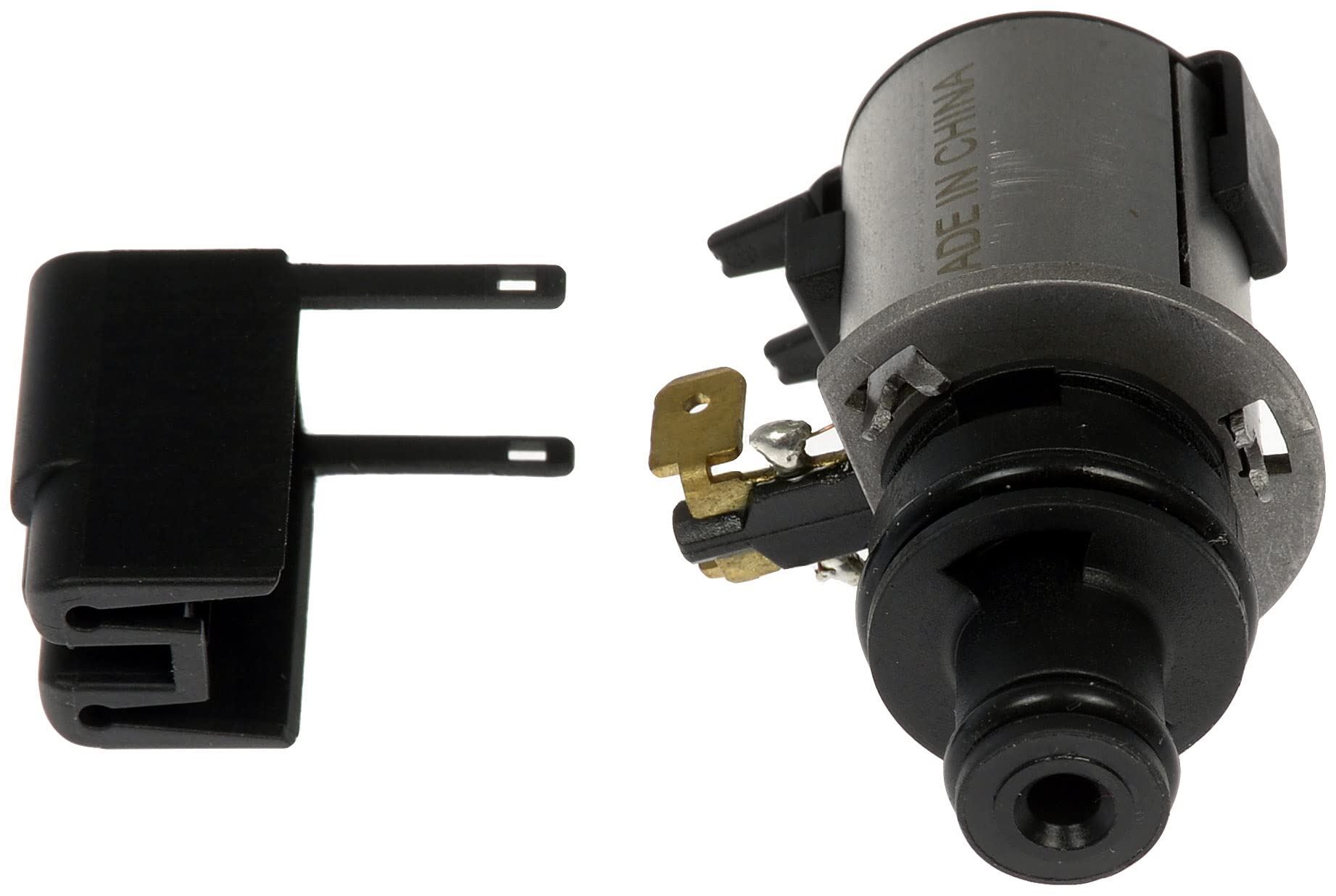 Dorman solenoid next to valve body for scale demonstrating correct fit confirmation benefit
