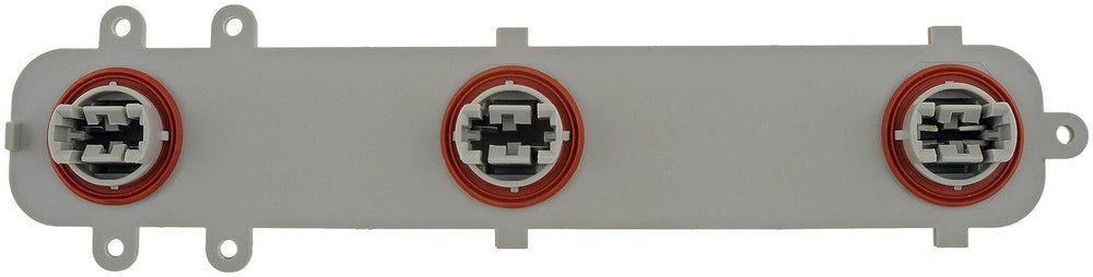 Dorman tail light circuit board installed in tail assembly demonstrating easy plug-in replacement