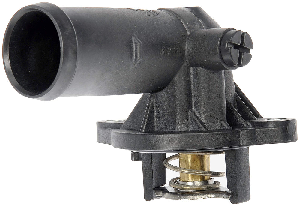 Dorman thermostat housing front view showing fit and durable construction