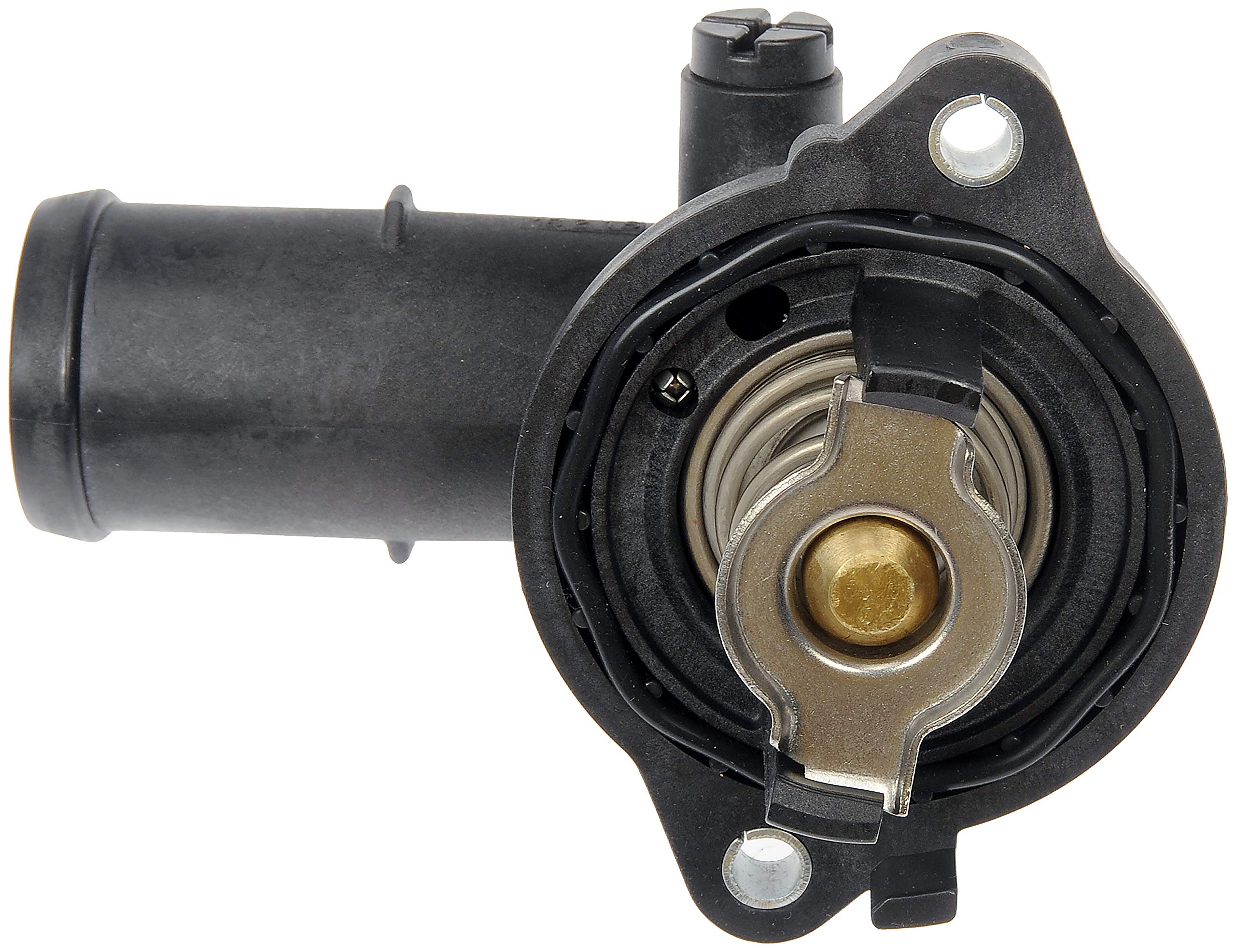 Dorman thermostat housing gasket detail showing precise sealing surface advantage