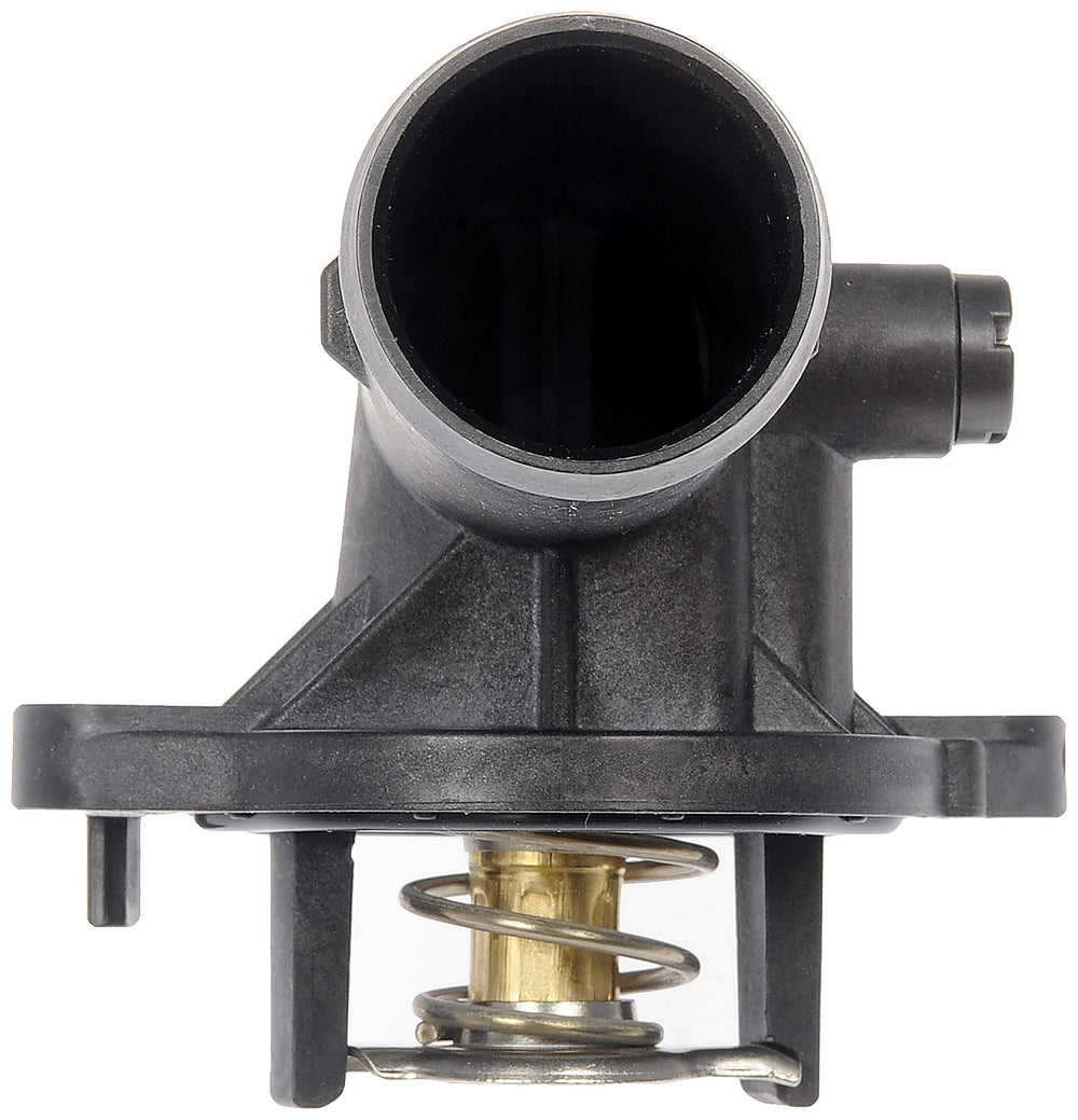 Dorman thermostat housing side profile highlighting robust design benefits