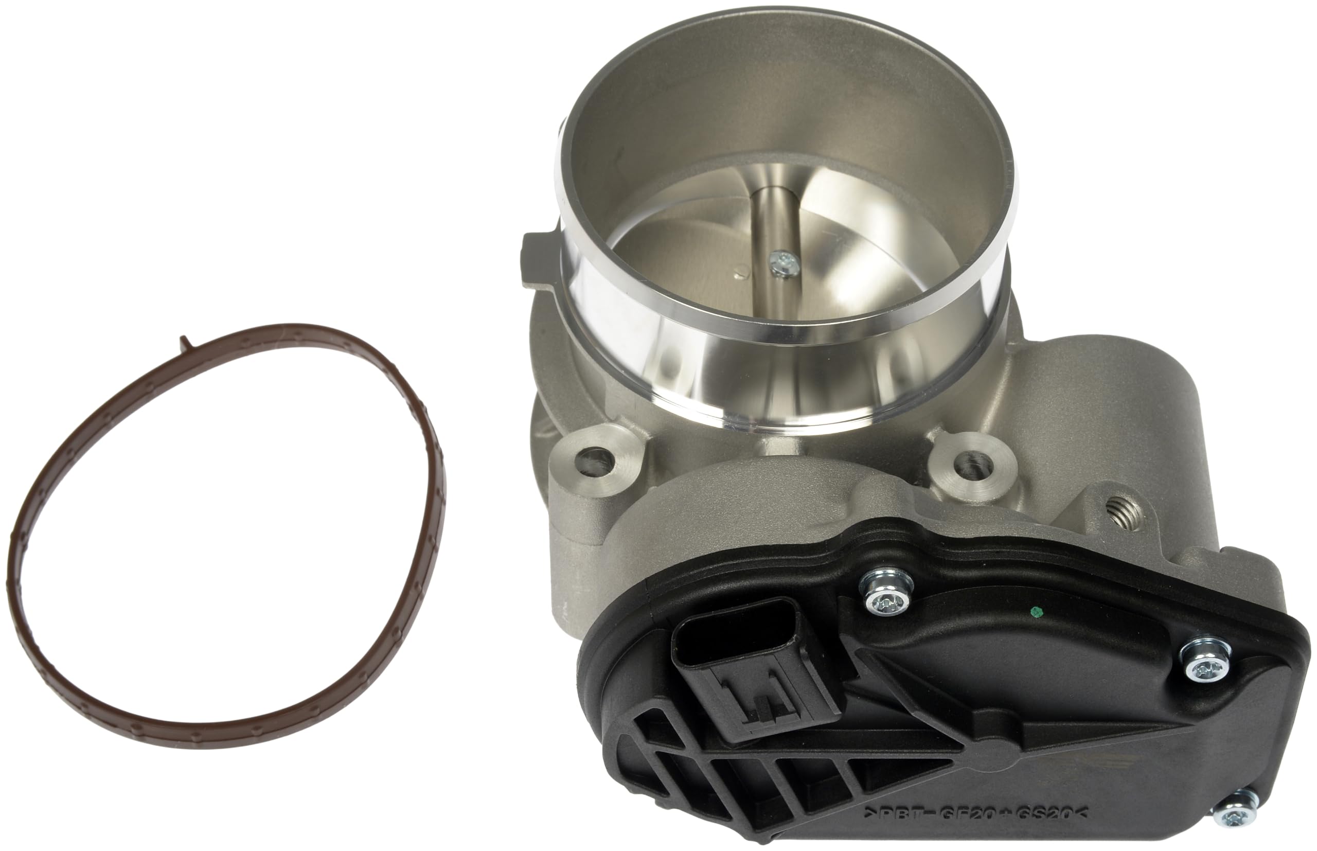 Dorman throttle body installed in an engine bay demonstrating direct-fit ease