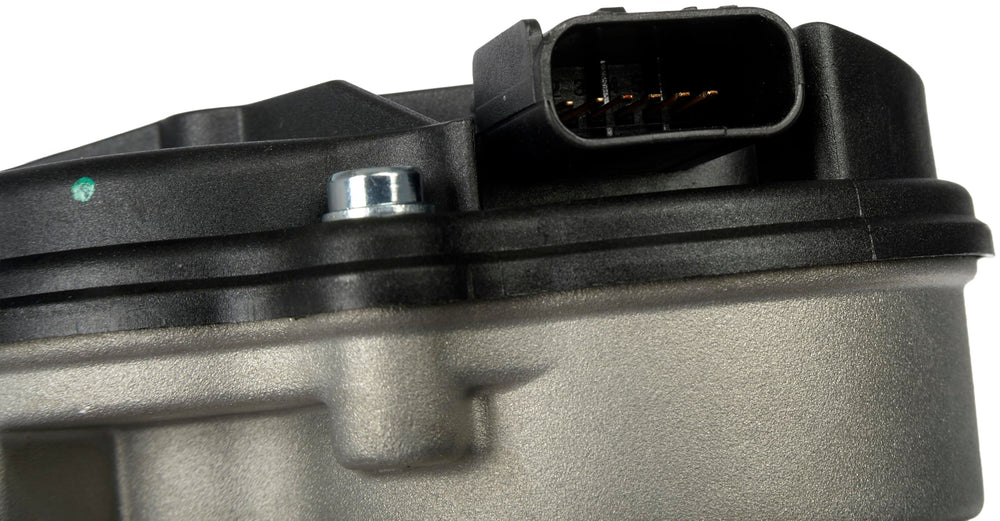Dorman throttle body beside ruler for size and scale comparison aiding installation planning