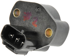 Dorman throttle position sensor front view showing mounting points and benefit precise fit