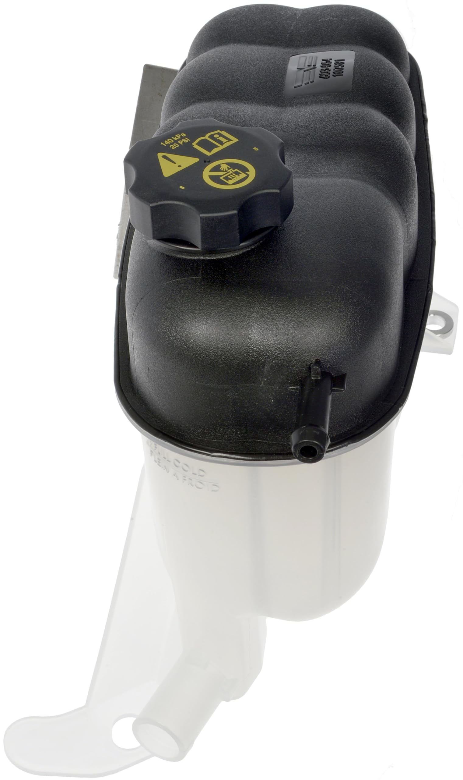 Dorman top view showing hose ports and correct connection orientation