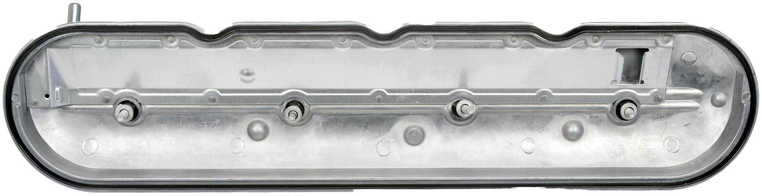 Dorman valve cover installed on engine demonstrating direct fit