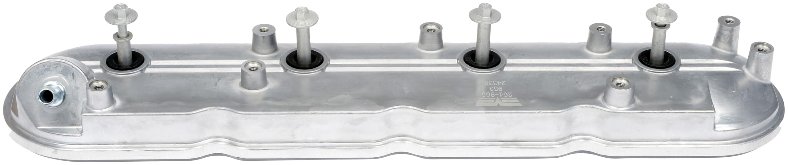 Dorman valve cover label and stamp showing part number and quality test