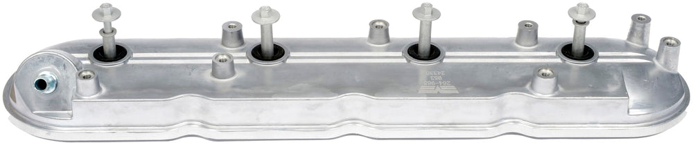 Dorman valve cover label and stamp showing part number and quality test