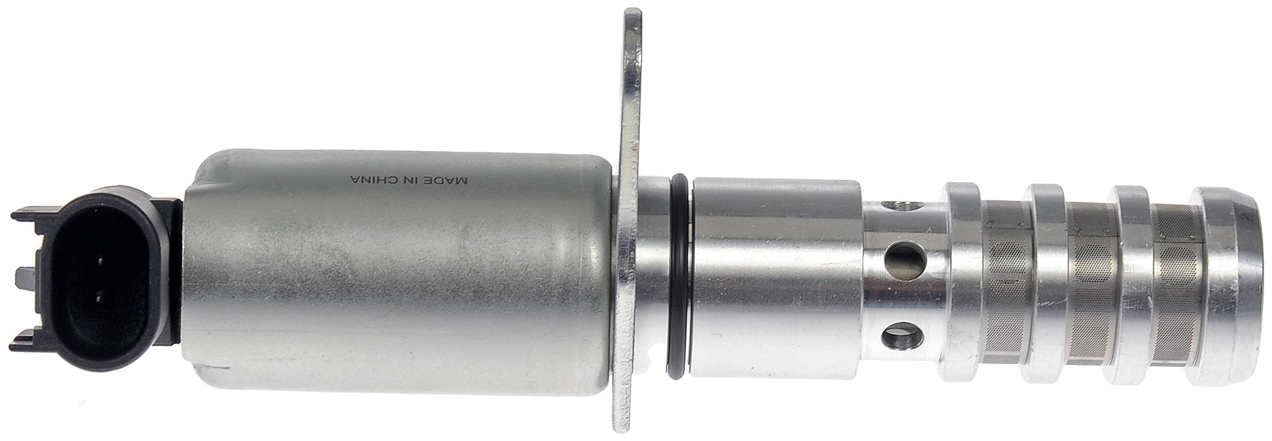 Dorman VVT solenoid beside ruler for scale ensuring correct size match