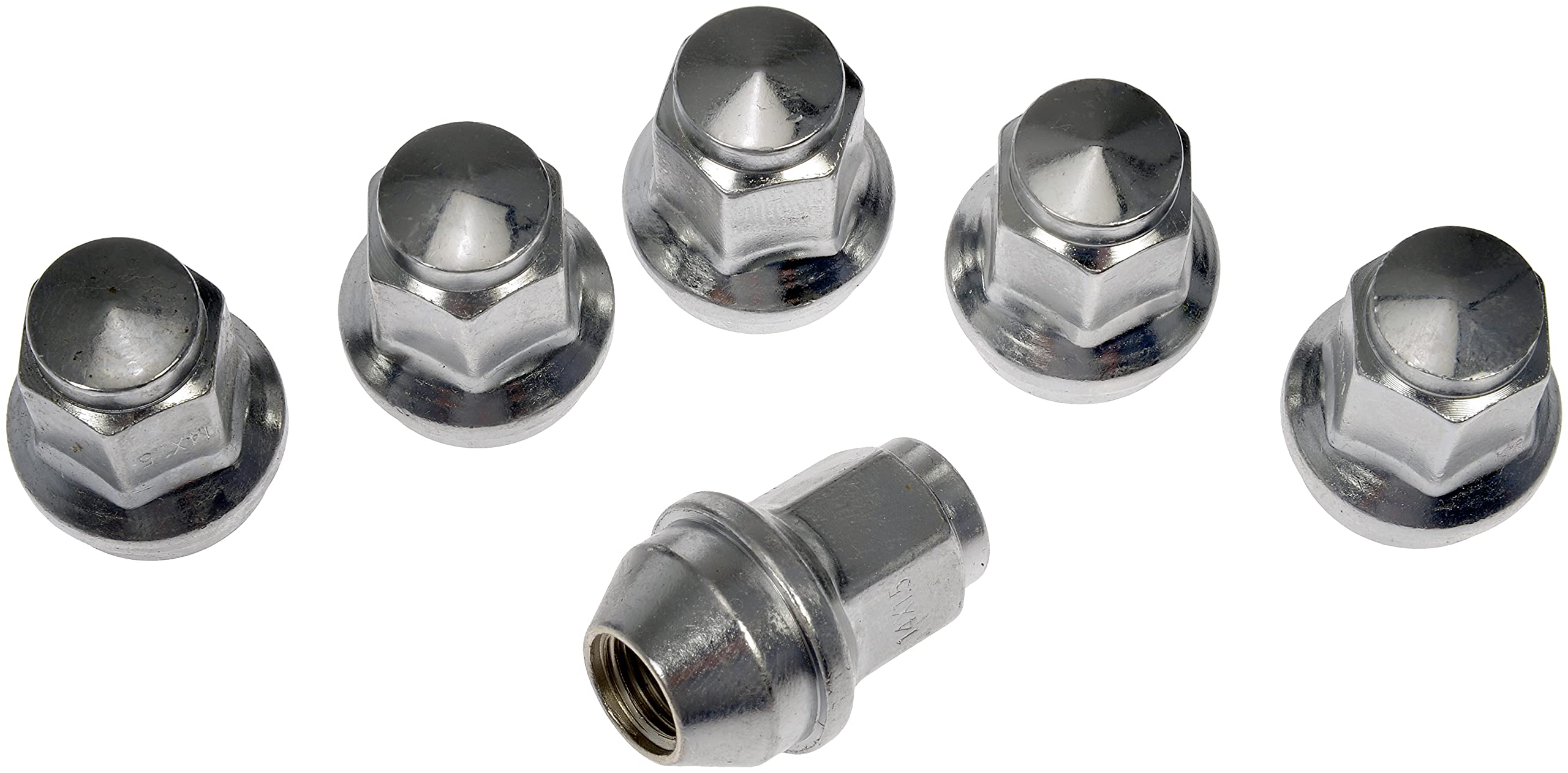 Dorman wheel nut six-pack neatly arranged showing value and spare readiness
