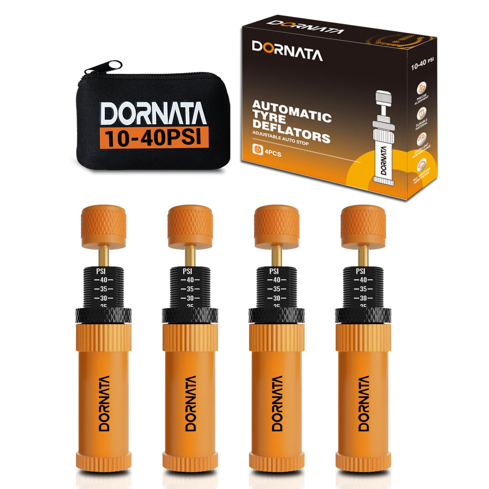 DORNATA front view of deflator packaging showing product and benefits