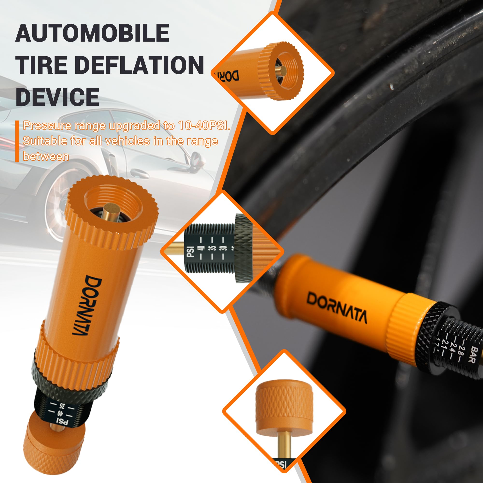 DORNATA metal adjustment ring detail showing durable knurled grip