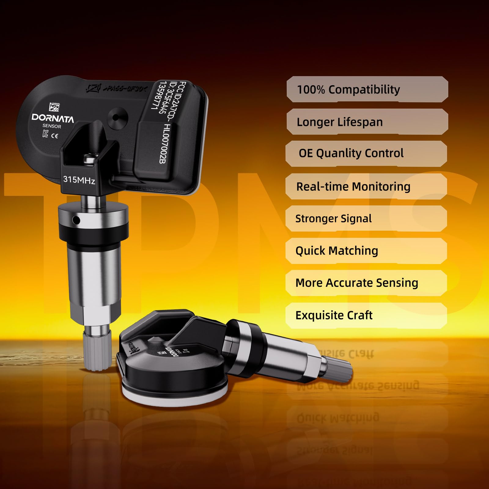 DORNATA sensor side profile detail highlighting durable construction and reliability