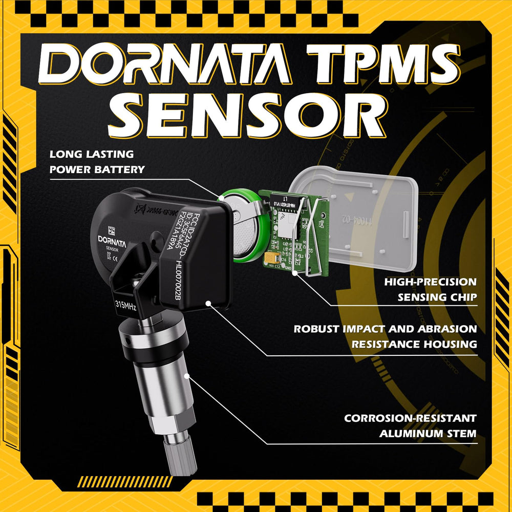 DORNATA sensor next to temperature icons indicating wide operating range benefits