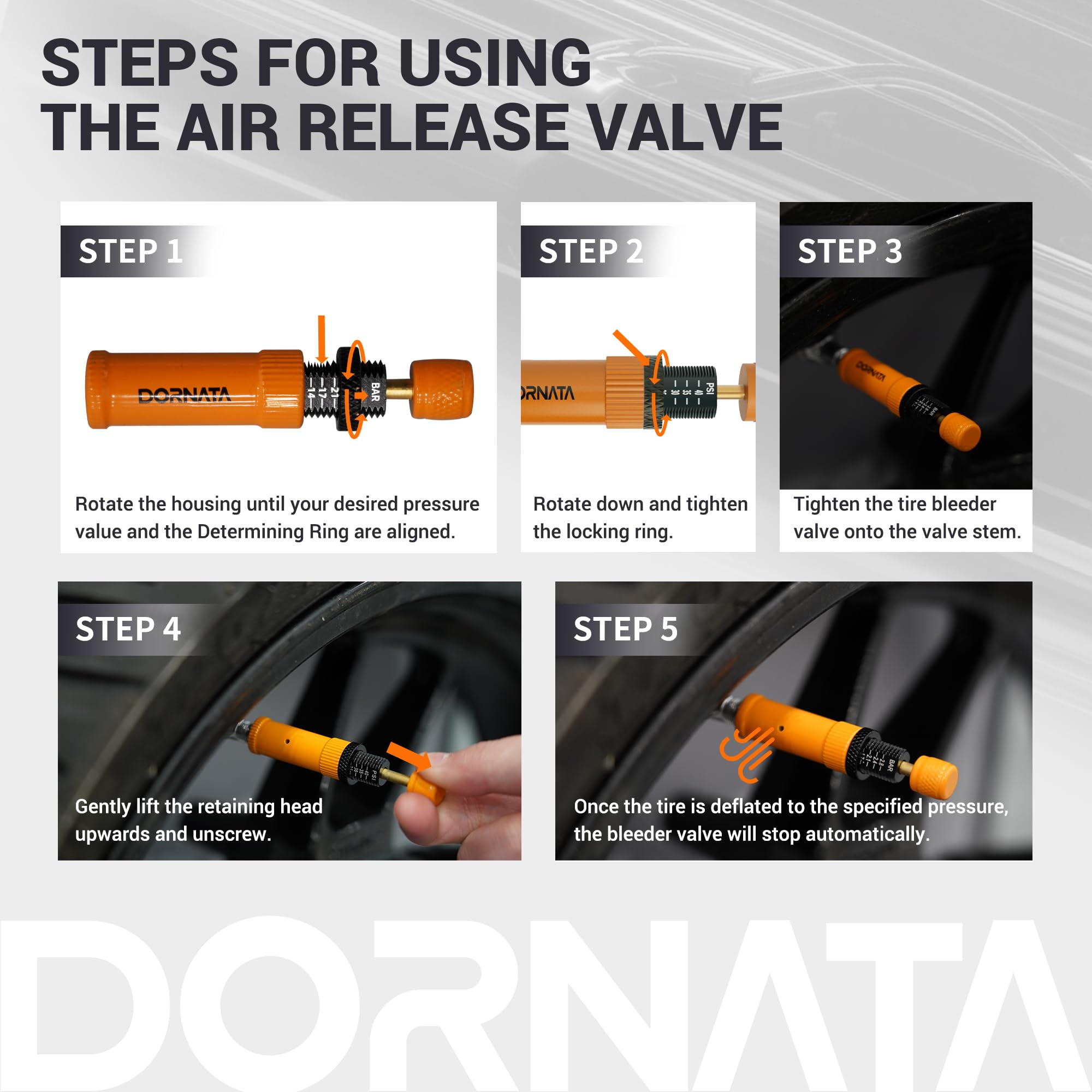 DORNATA size comparison beside ruler showing compact portable design