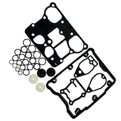 Dosens C9588 gaskets laid out to show included seals and washers