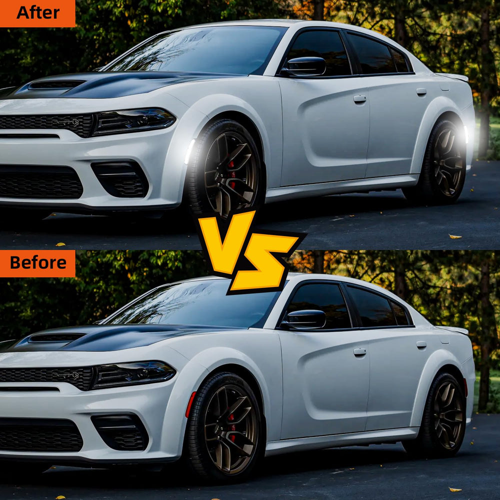 DouMmantn installed rear marker on Charger widebody showing enhanced visibility