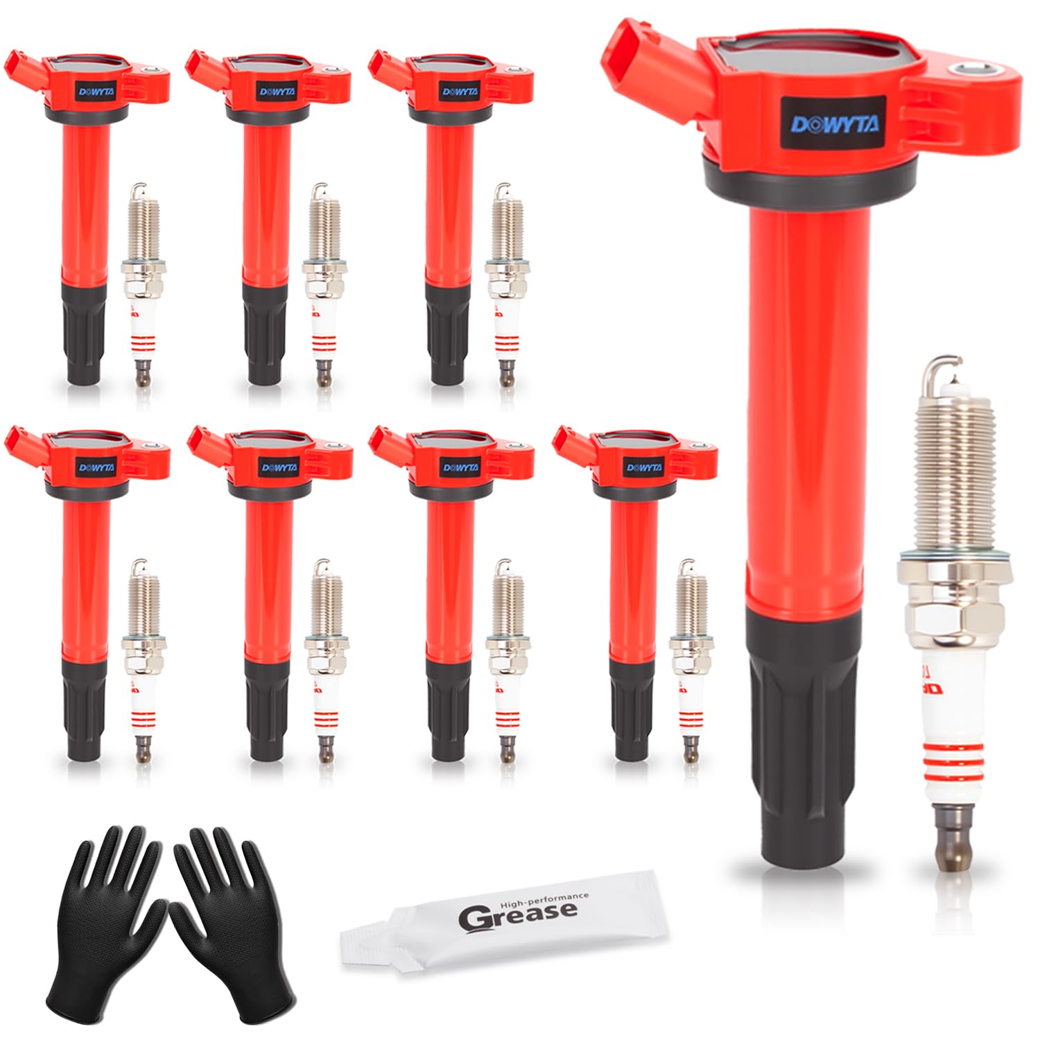 DOWYTA front packaging showing 8-pack coils and plugs for quick identification and compatibility