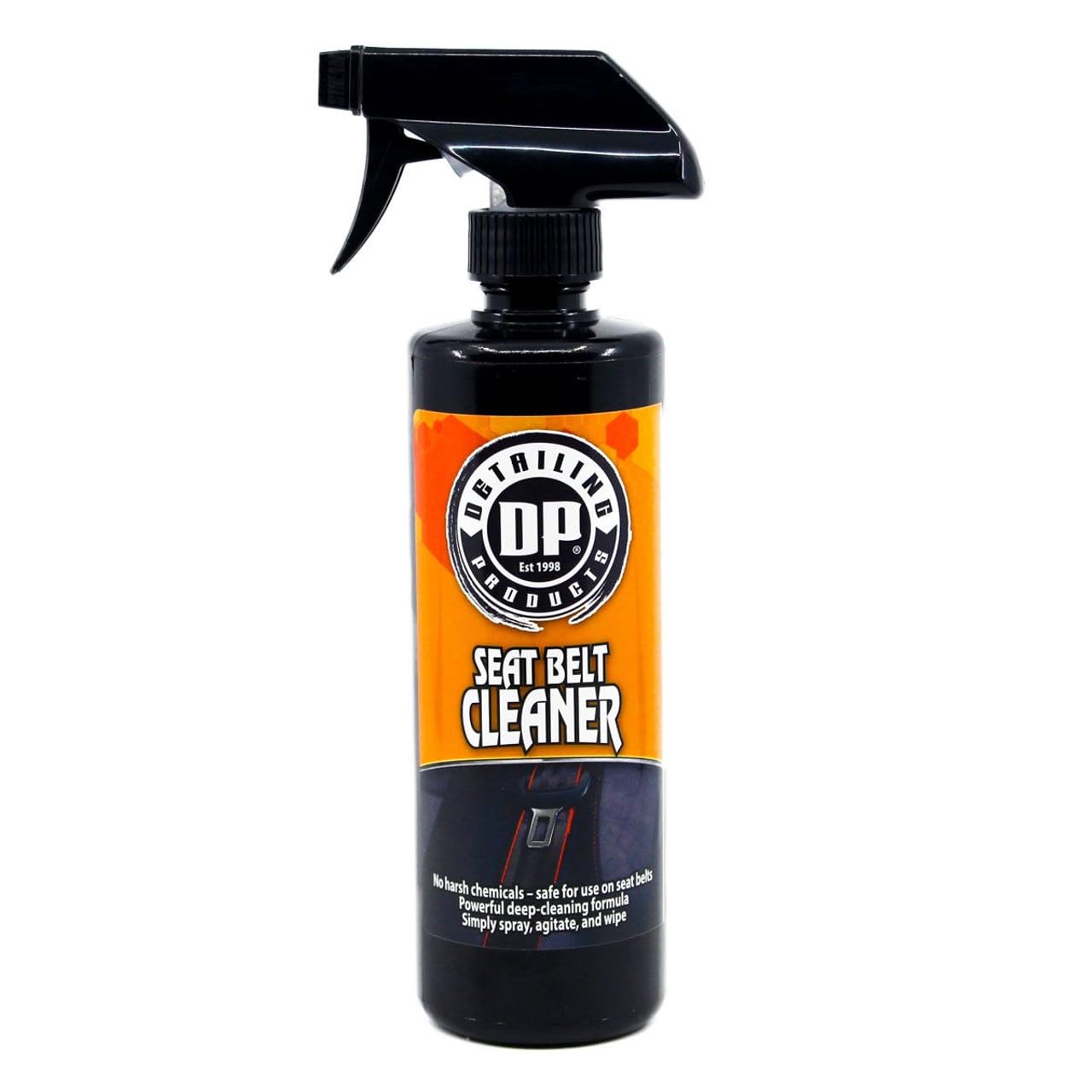 DP Detailing Products front spray bottle showing label and 16 fl. oz size benefit