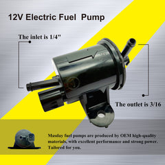 DPHXF Masday pump connector close-up showing OEM-style label and secure electrical fit