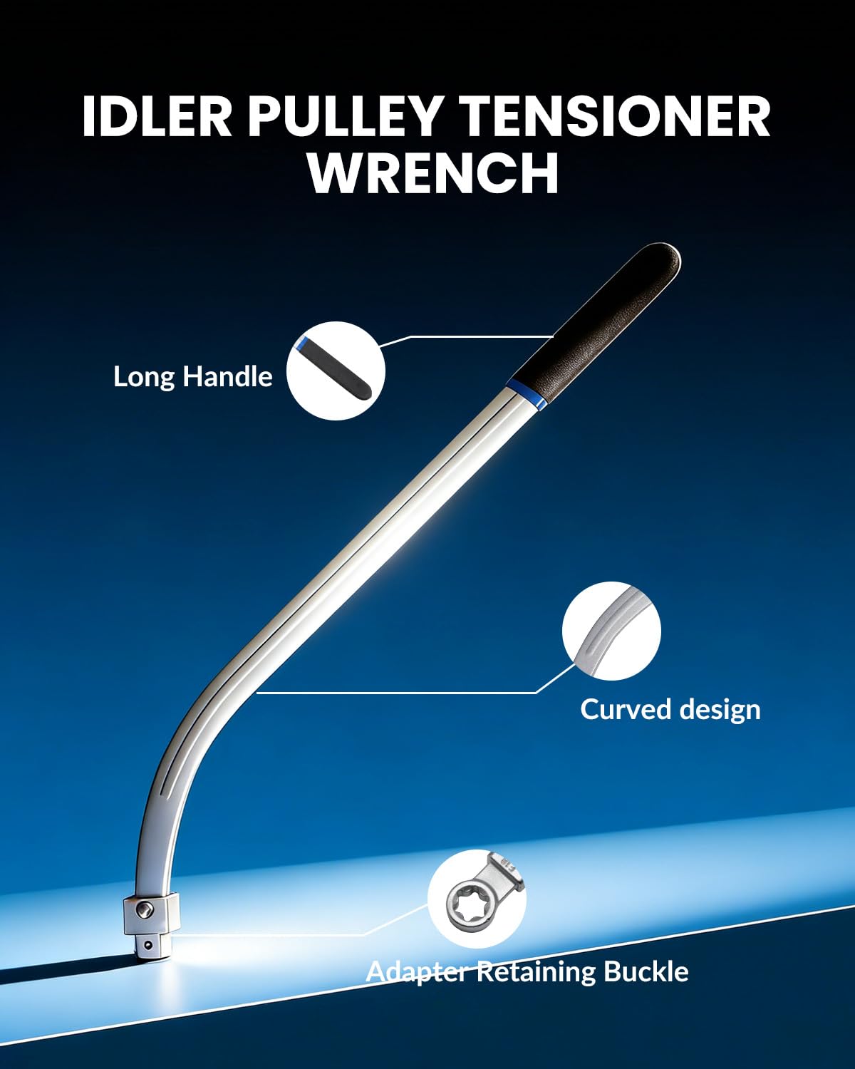 DPTOOL 48mm adapter detail demonstrating fitment for larger pulley removal benefit