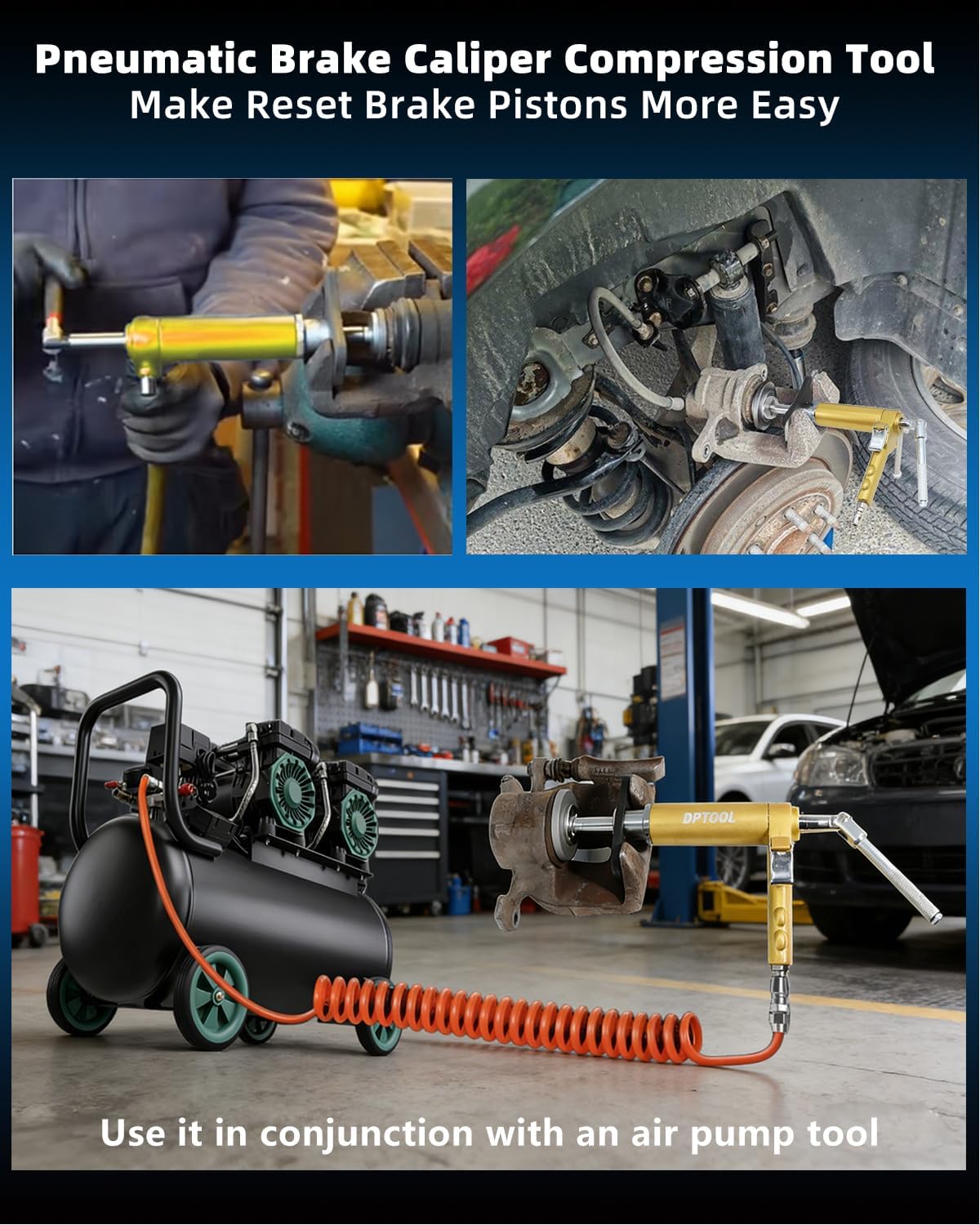 DPTOOL adapter set laid out displaying 22 sizes for broad vehicle compatibility