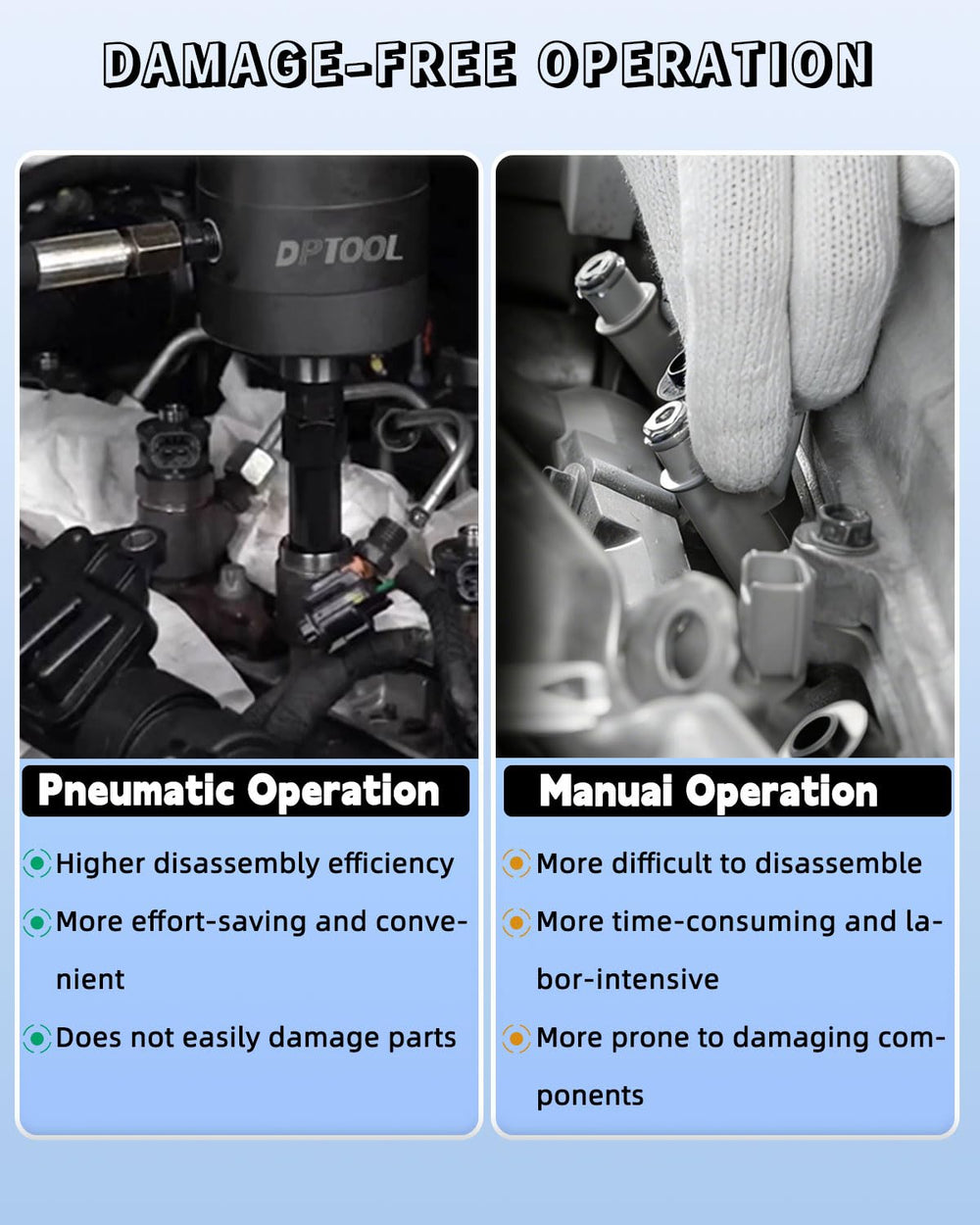 DPTOOL array of conversion screws showing variety and fast fit compatibility