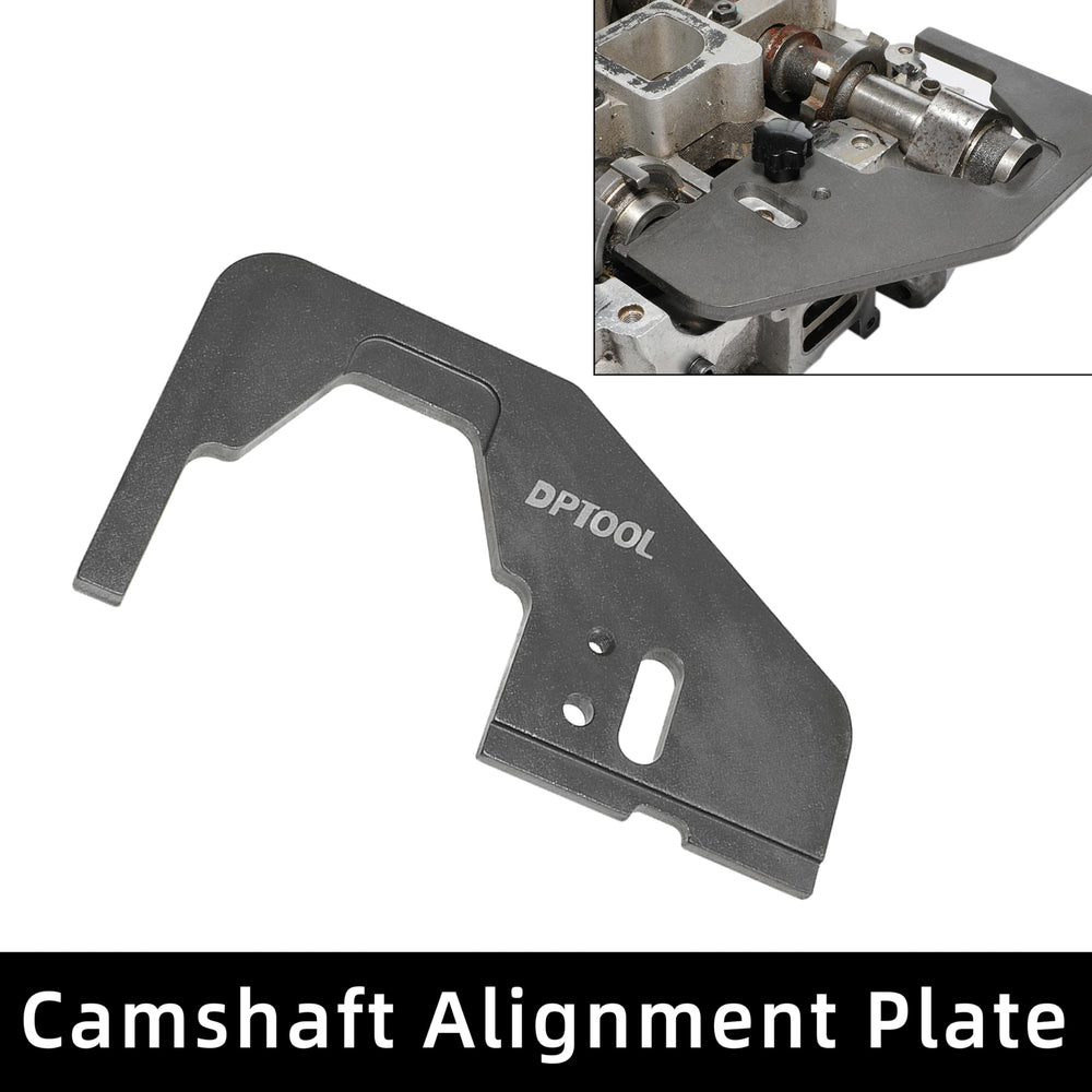 DPTOOL crankshaft setting pin detail showing hardened steel durability for accurate timing