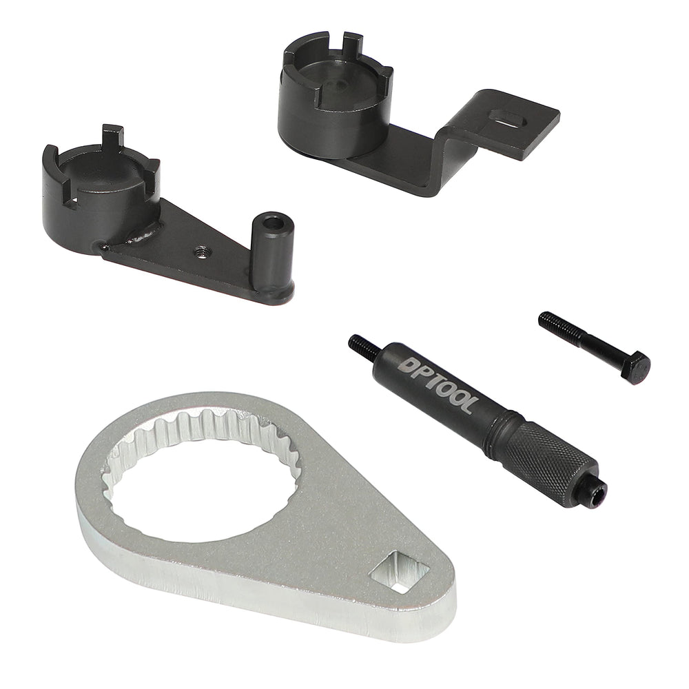 DPTOOL diesel pump locking plate detail engaging sprocket teeth for stability