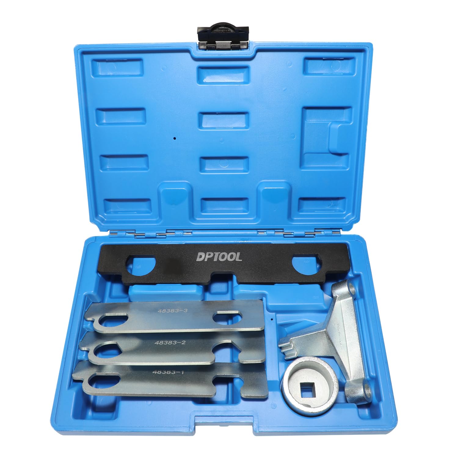 DPTOOL front view of complete timing tool kit showing organized case and tools for quick access