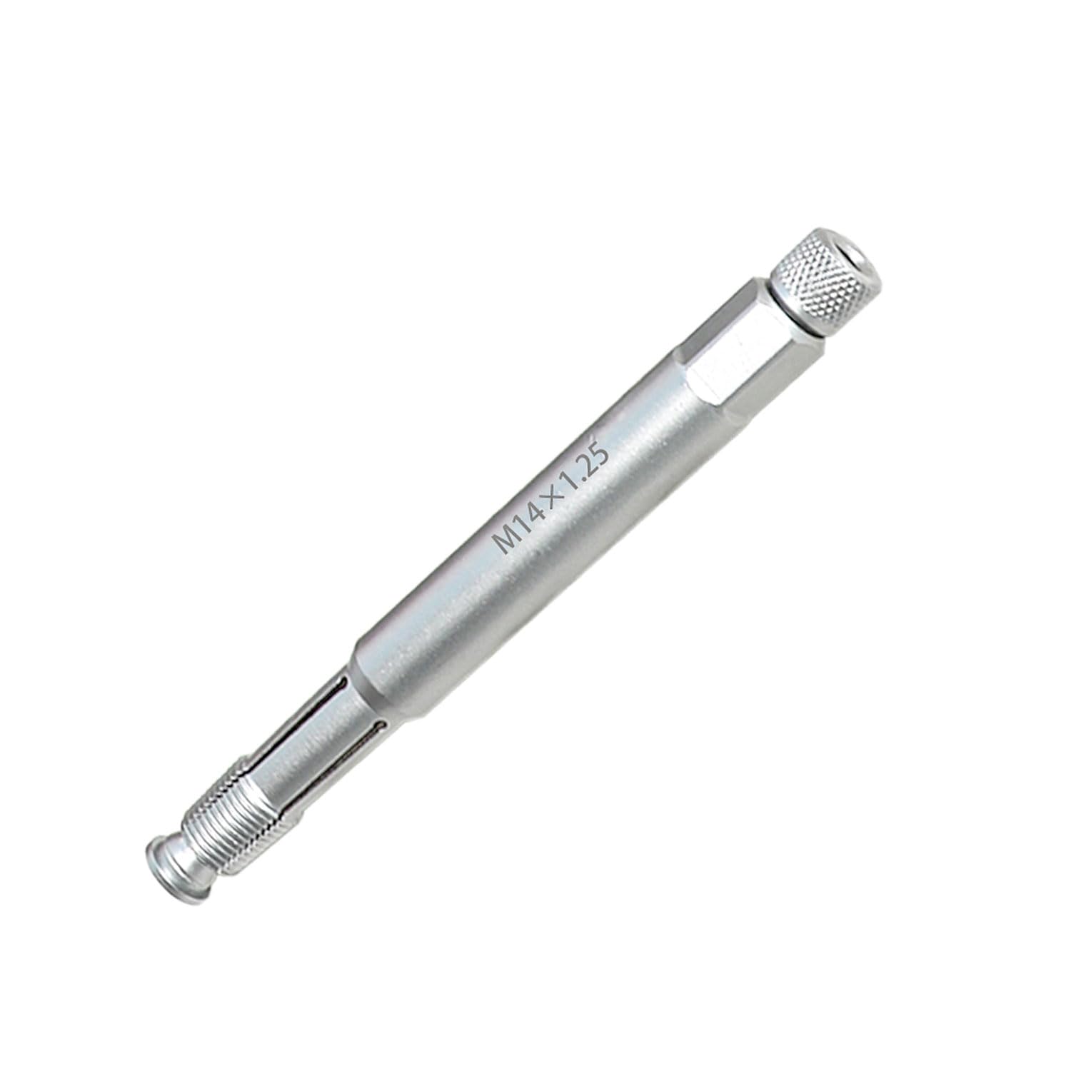 DPTOOL front view showing the 14mm back tap tool and clear product benefit