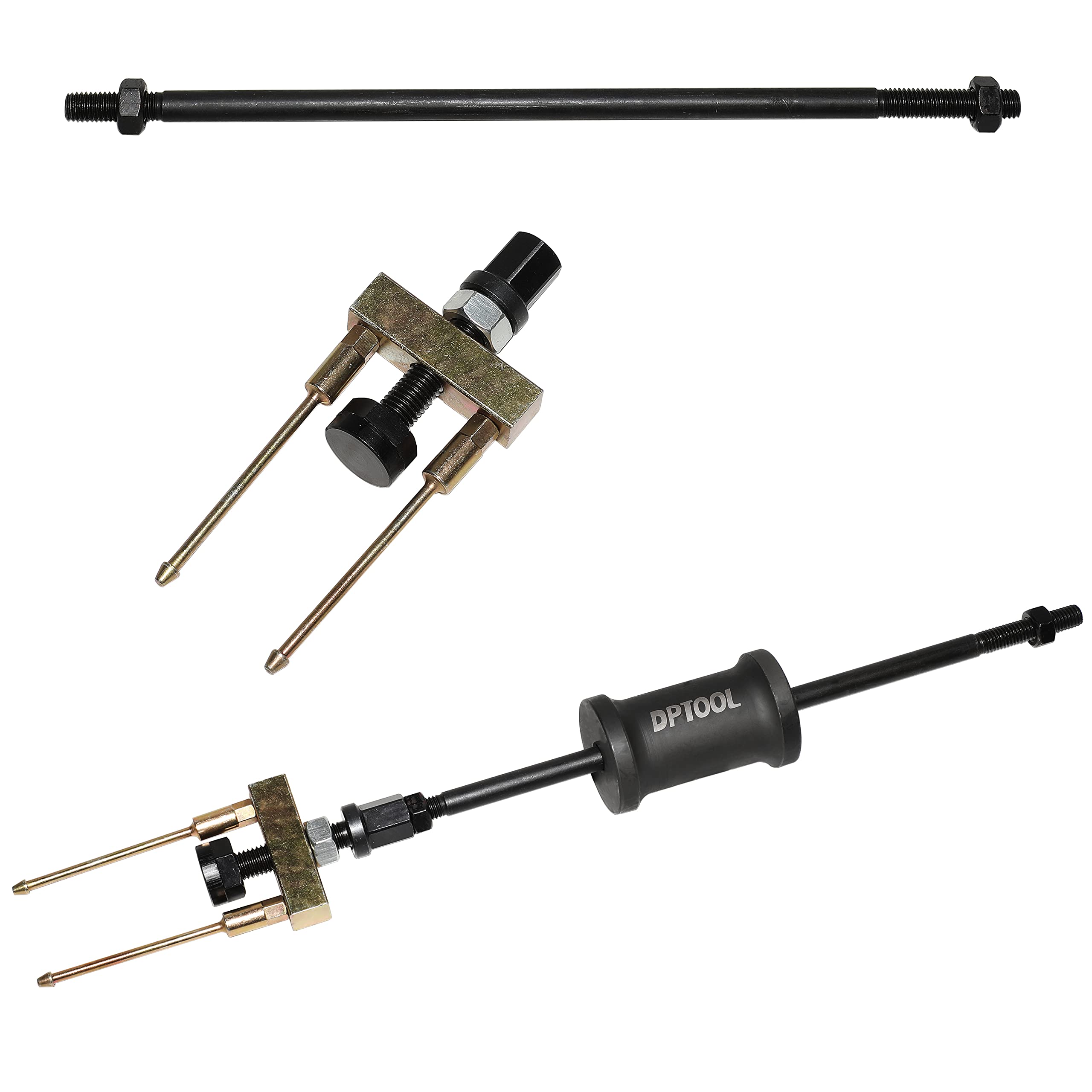 DPTOOL injector puller in use on Audi engine to prevent damage