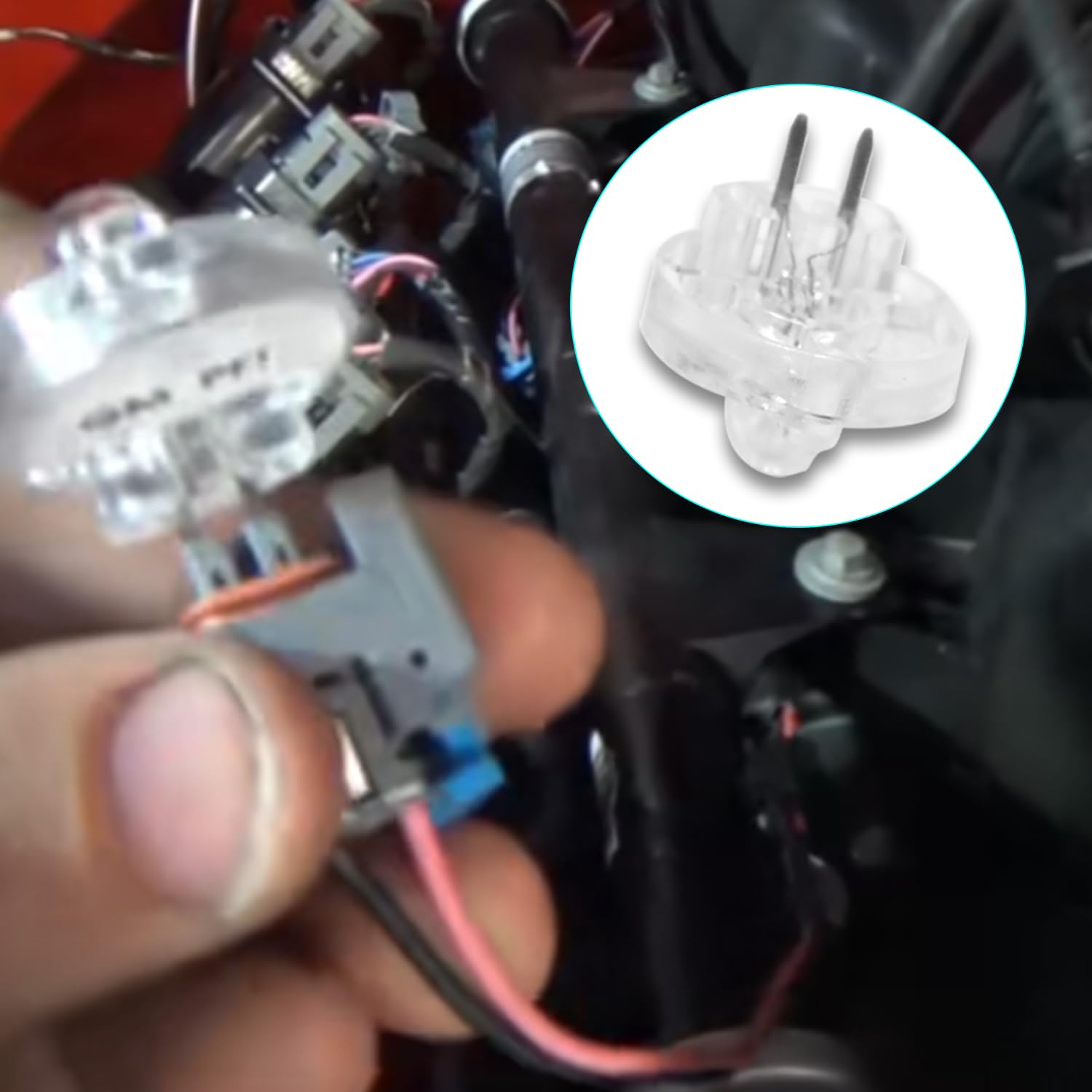 DPTOOL extension lead in use in vehicle cabin enabling safe observation