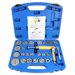 DPTOOL pneumatic pump front view showing ergonomic handle and quick-connect benefits