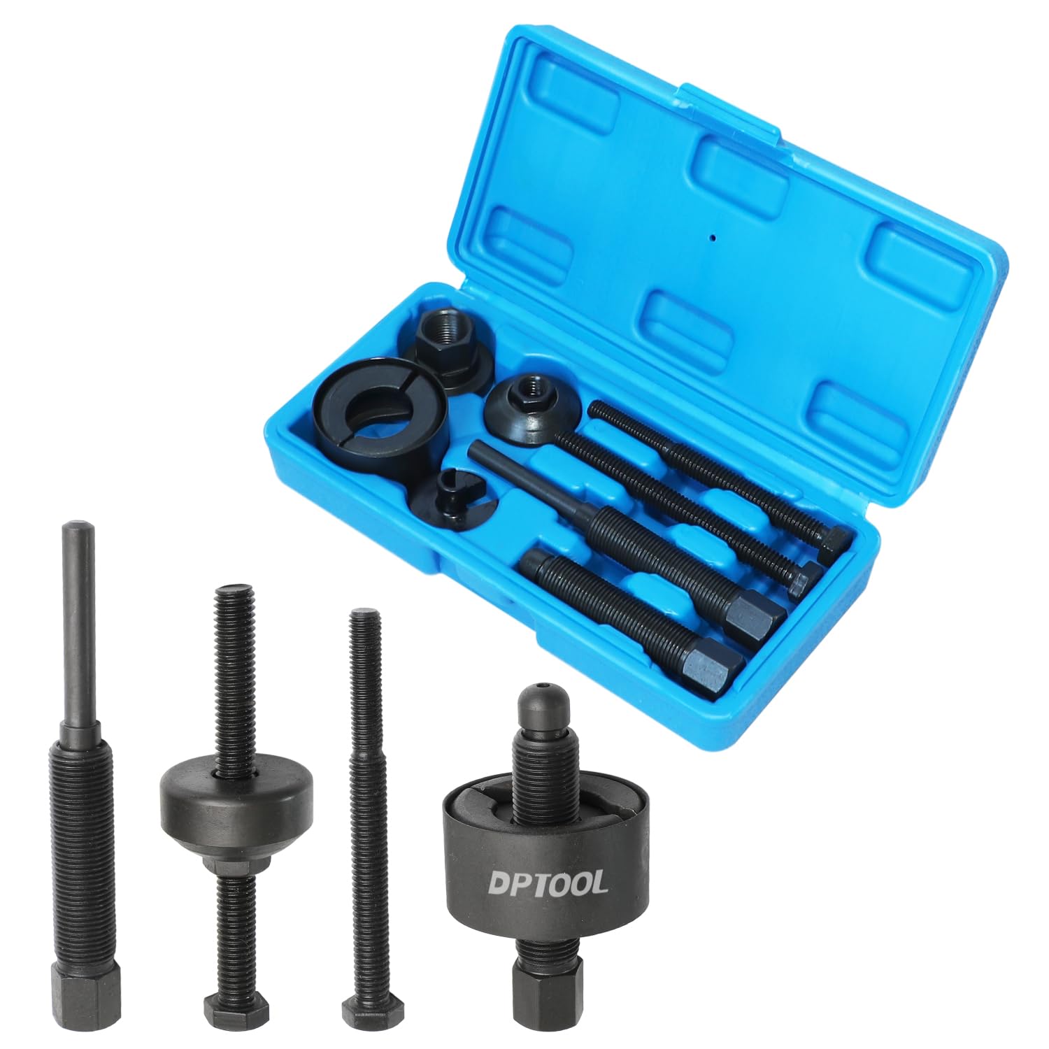 DPTOOL front case with full pulley tool kit organized for easy transport