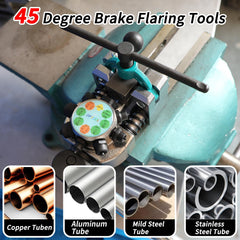 DPTOOL rotating die head close-up highlighting indexed positions for single double bubble flares