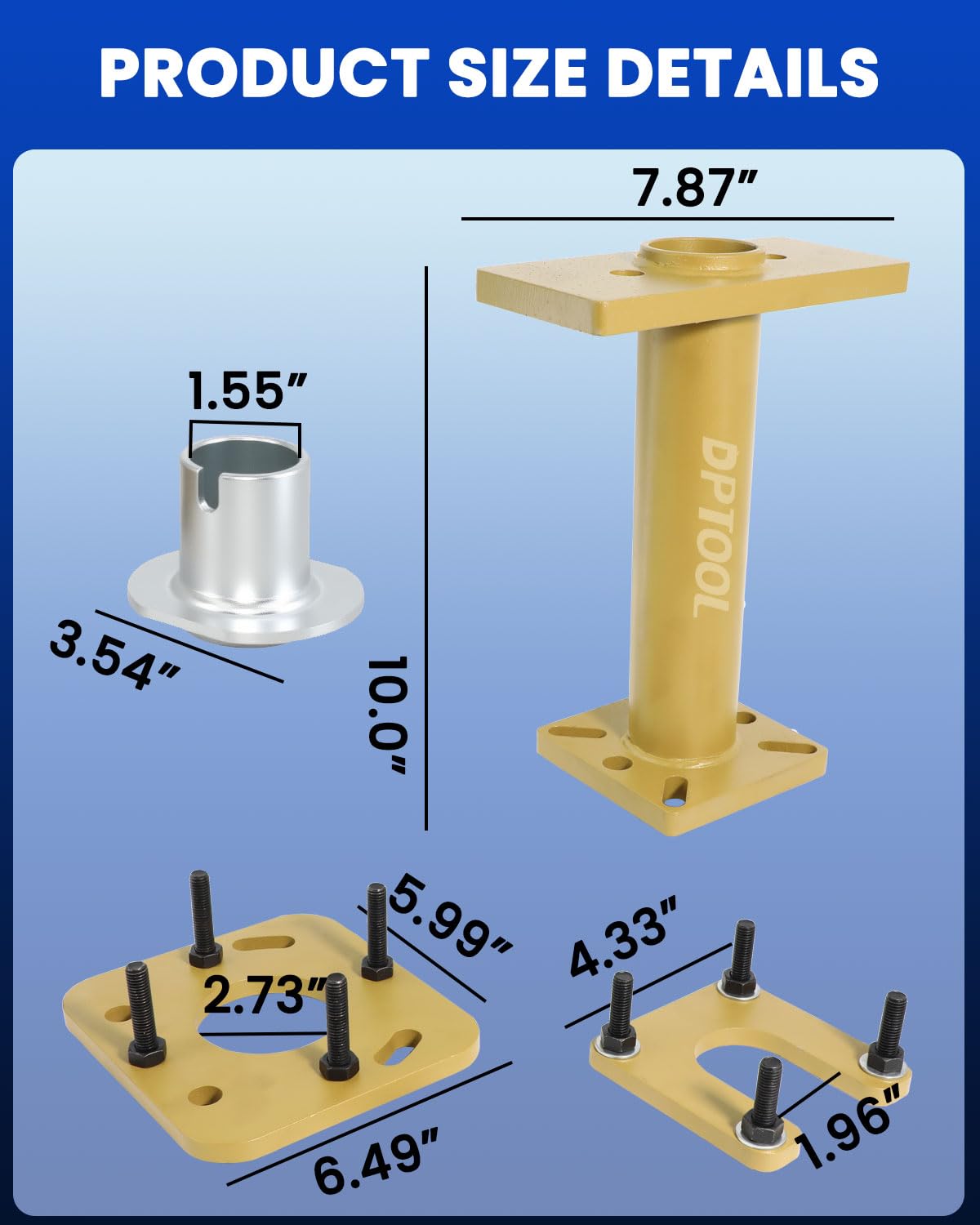 DPTOOL tools beside wrench to show compact size and workshop fit