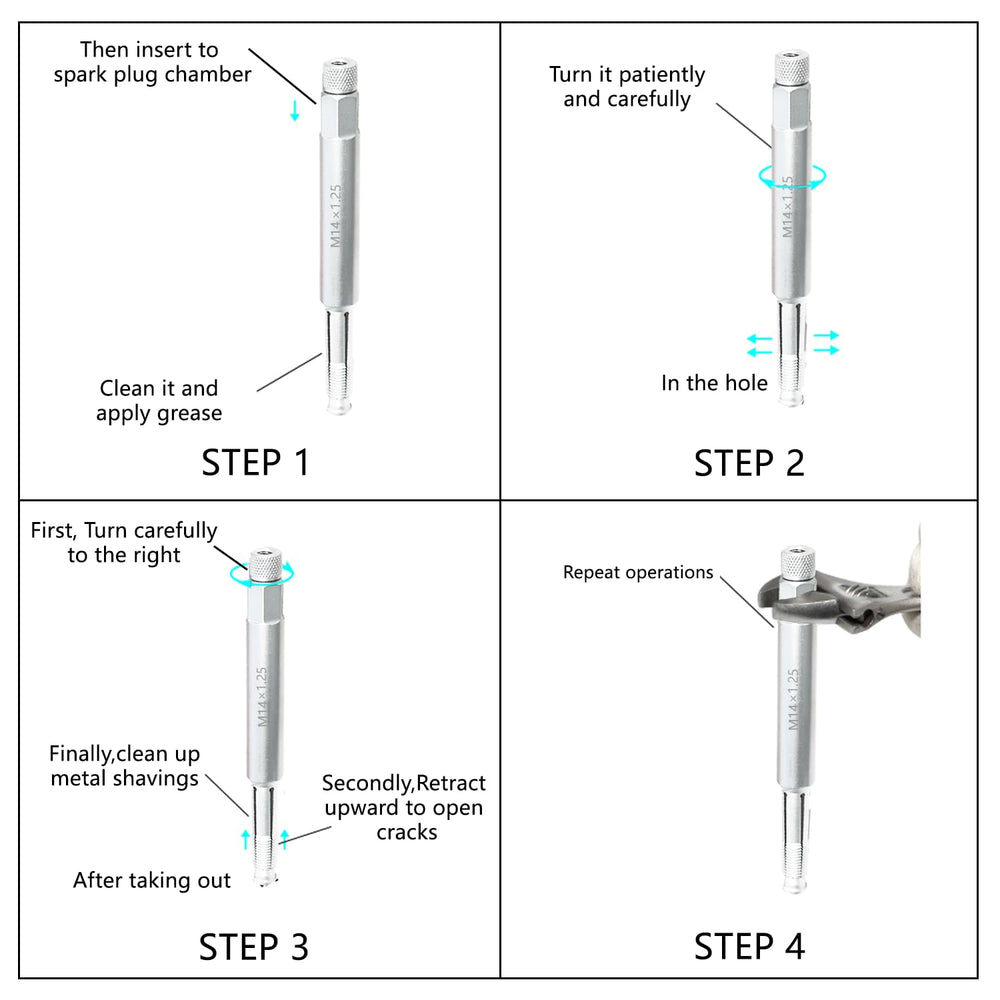 DPTOOL coated chaser with grease trapping metal shavings to prevent debris entering engine