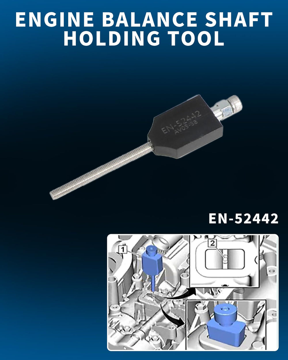 DPTOOL tools placed beside a 2.0L engine showing scale and compatibility during repair